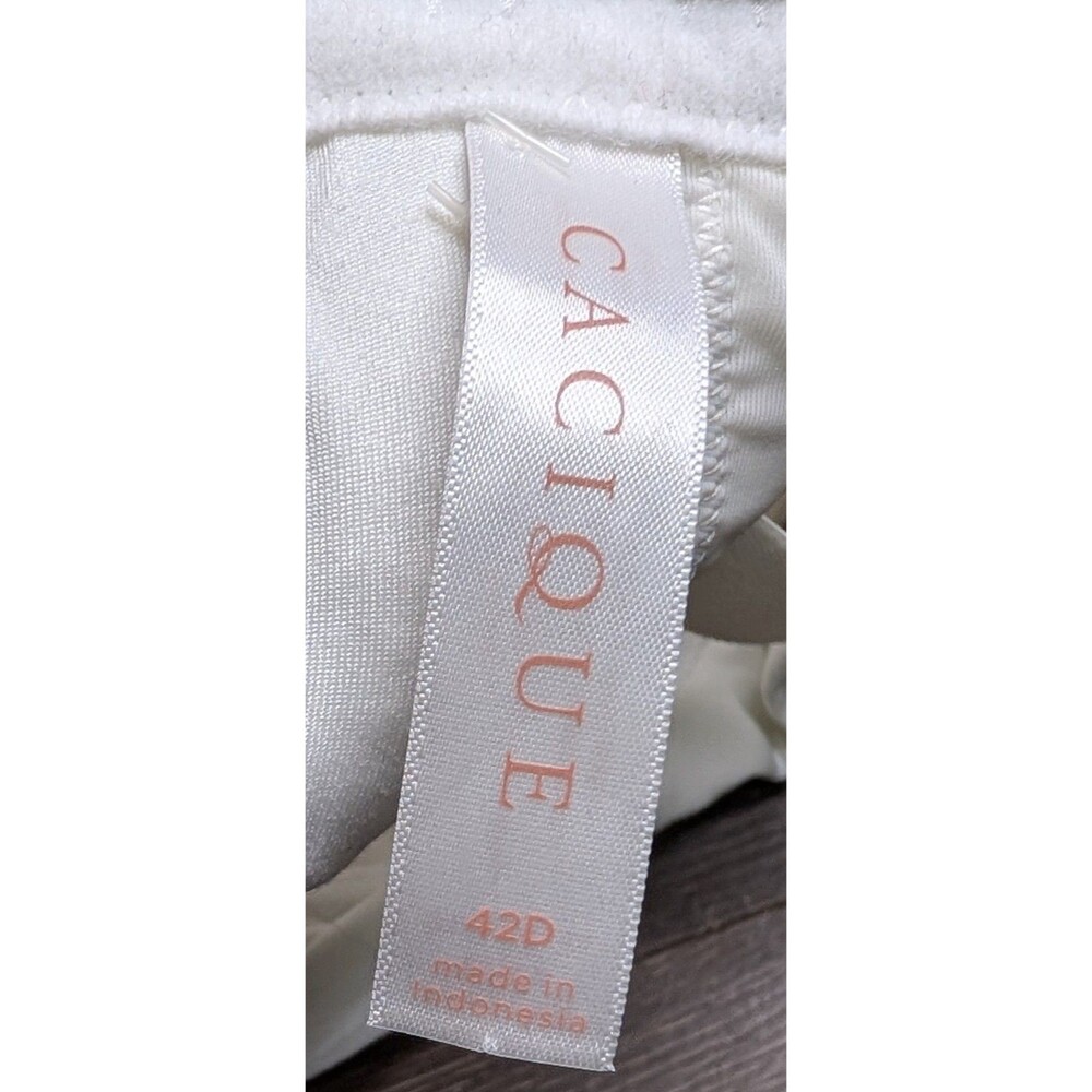 CACIQUE Bra Size 42D Comfort Bliss Strapless White New Without Tags (929D) - Picture 3 of 4
